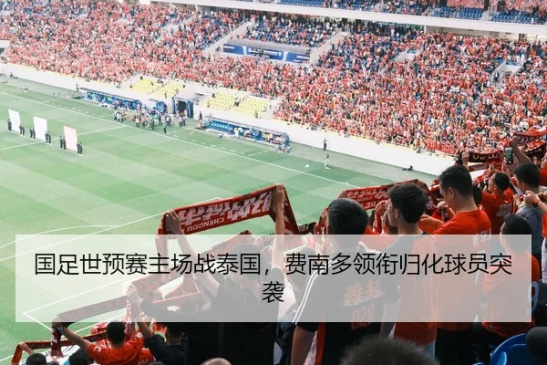 国足世预赛主场战泰国，费南多领衔归化球员突袭